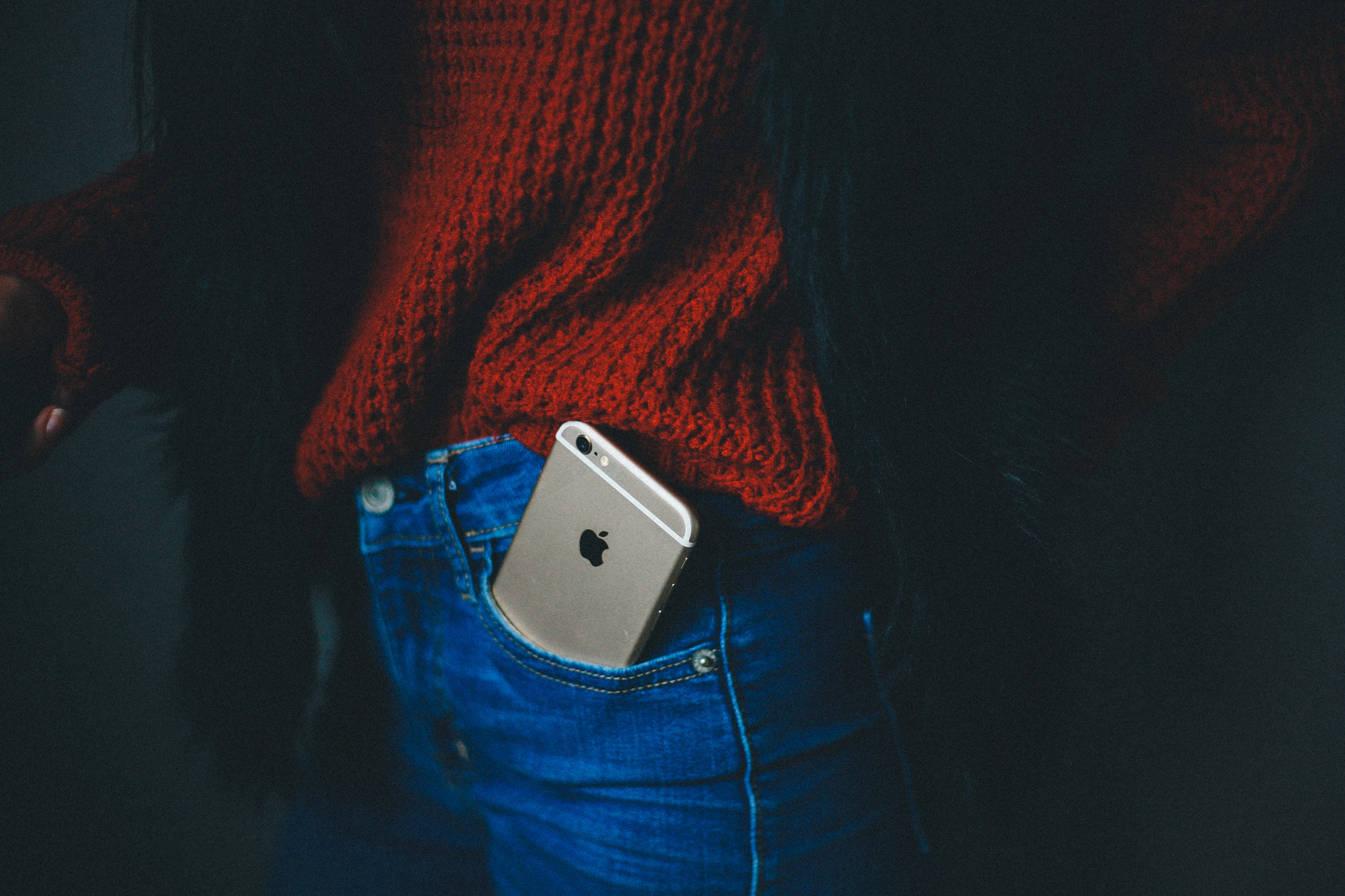 iphone in pocket